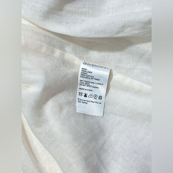 Zimmermann Rosa Linen Floral Minidress size 1/us size 6 - Picture 13 of 13